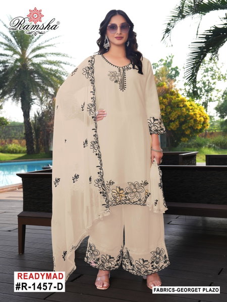 Ramsha R 1457 Georgette Pakistani Readymade Suits Suppliers In India